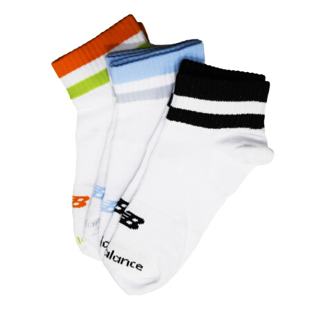 Medias Infantiles New Balance Quarter Kids Blanco - Multicolor