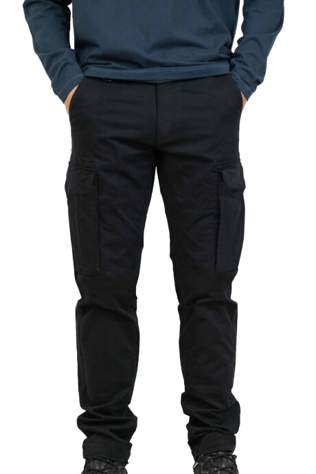 Pantalón brin cargo Azul marino