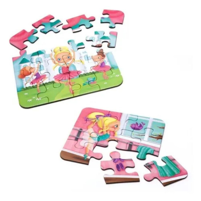 Puzzle 4 en 1 Eureka 43 pzas Bailarina