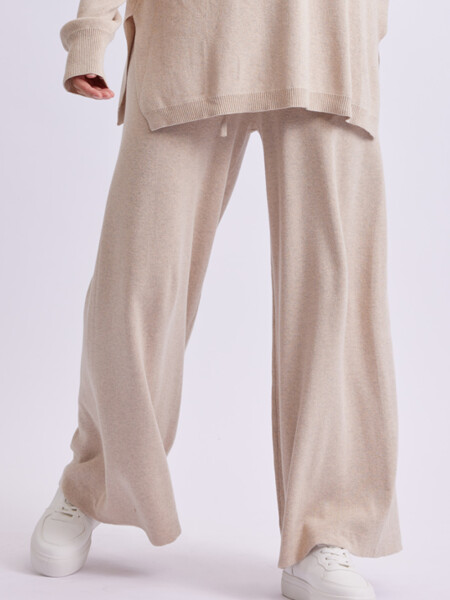 Pantalón de punto Beige