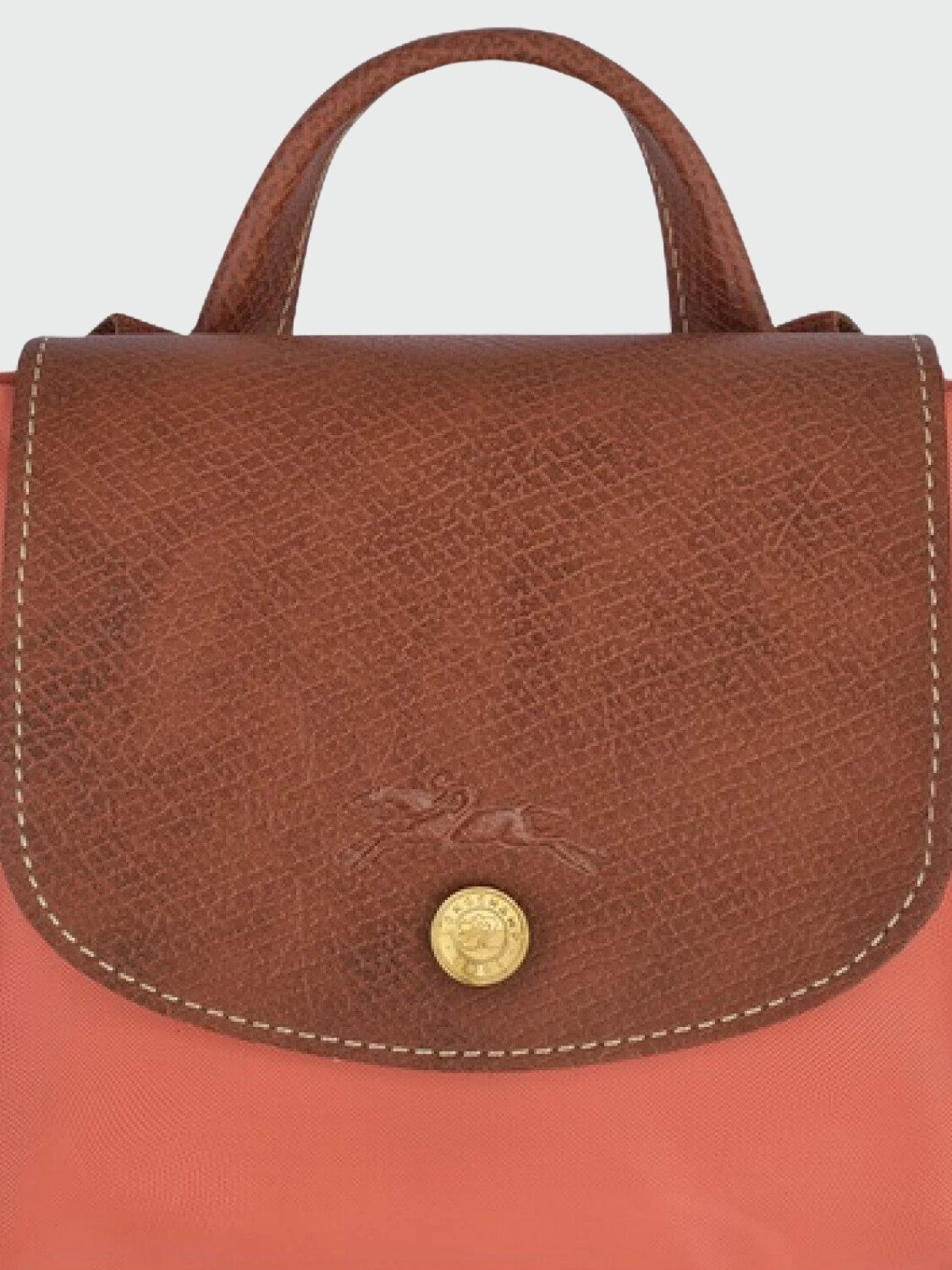 Longchamp - Le Pliage Original M BackPack Salmón