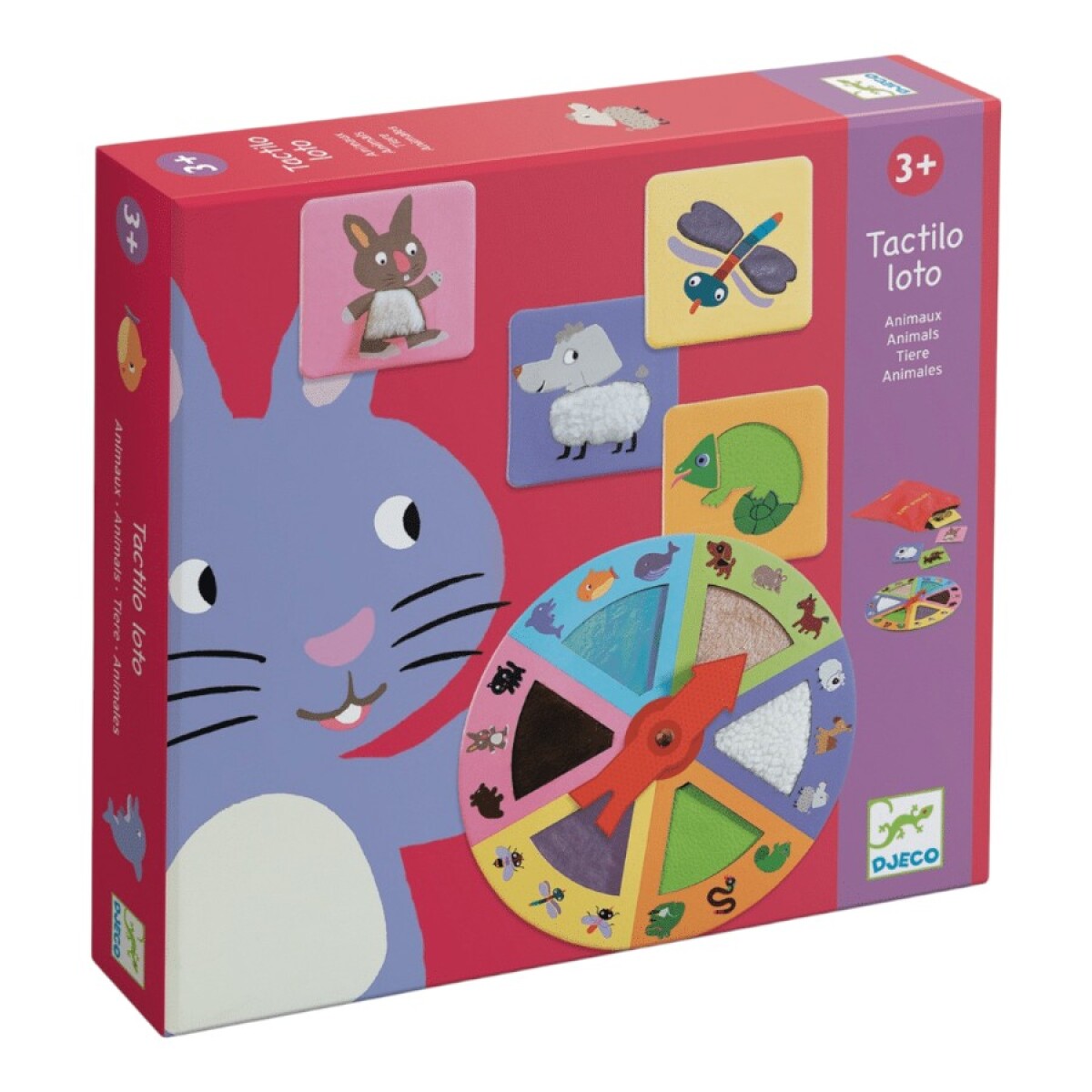 Juego de Mesa Tactilo Loto Animales Djeco 