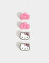 Hebillas Infantiles Licencias Set De Broches "hello Kitty" - Combinacion Multicolor