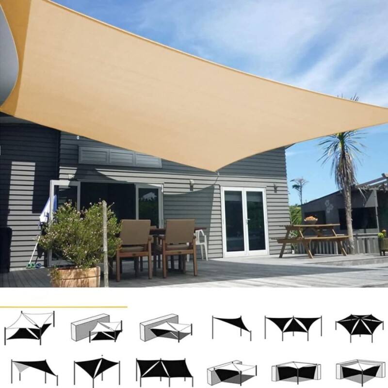 Toldo Vela Rectangular Impermeable con Filtro UV Toldo Vela Rectangular Impermeable con Filtro UV