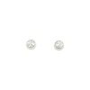 Caravanas Bolita facetada-Plata 925-Sin Piedra-CA3572 sinpiedra