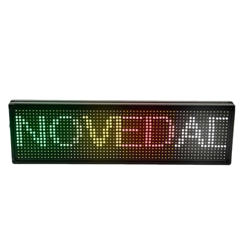Cartel luminoso digital personalizable LED multicolor 4 colores 68 x 20cm Cartel luminoso digital personalizable LED multicolor 4 colores 68 x 20cm