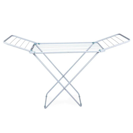 Tendedero De Pie Extensible Plegable Mor Acero 8 Mts Ropa Blanco