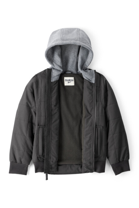 Campera bomber resistente al agua, negra Sin color