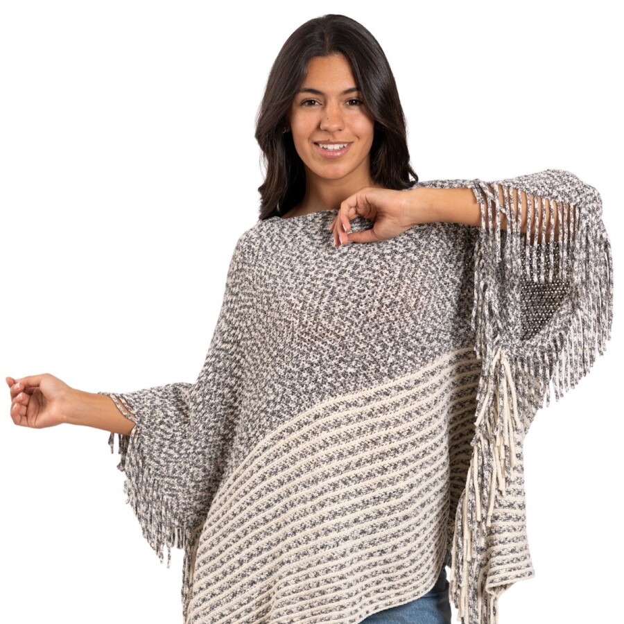 CHERRY PONCHO GREY