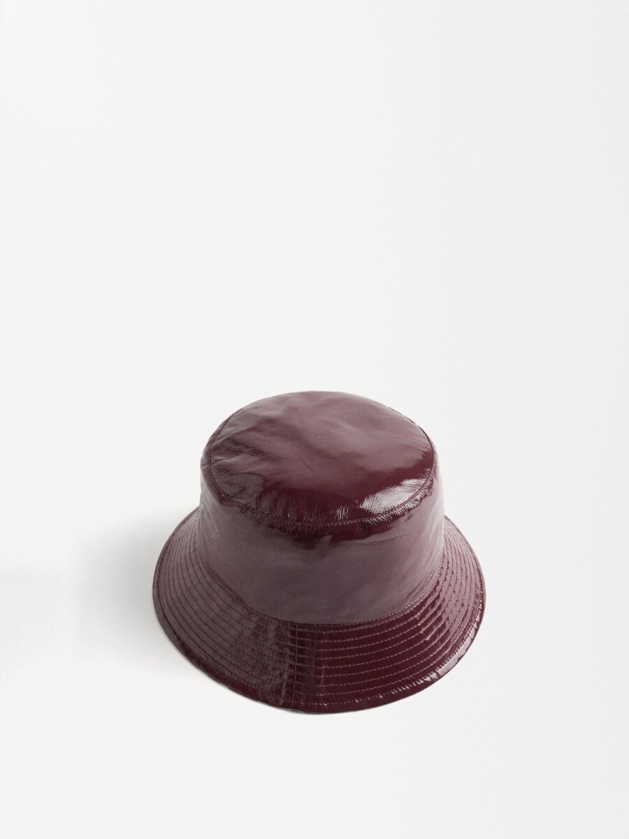 Gorro Bucket Reversible burdeos