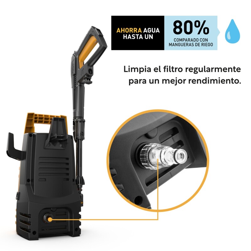 Hidrolavadora Kingsman Alta Presión 103 bar + Accesorios 1400w Hidrolavadora Kingsman Alta Presión 103 bar + Accesorios 1400w