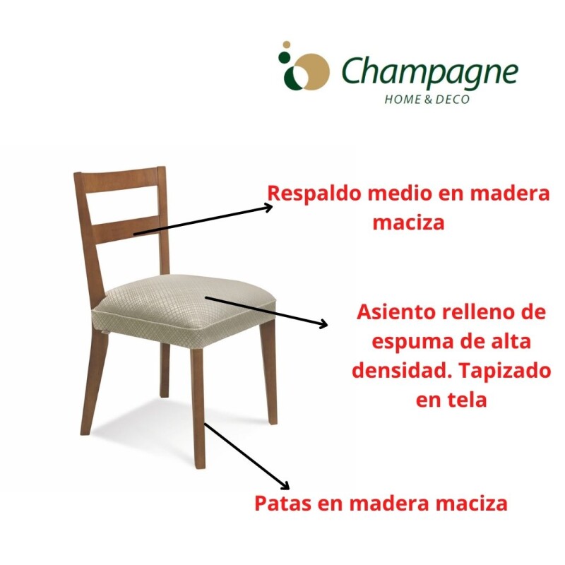 SILLA BAJA - RESPALDO MADERA CLARA - TAPIZADO PU MARFIL SILLA BAJA - RESPALDO MADERA CLARA - TAPIZADO PU MARFIL