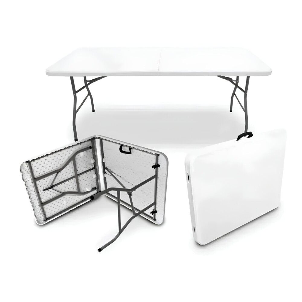 Mesa Plegable 180 Blanco Mesa Plegable 180 Blanco