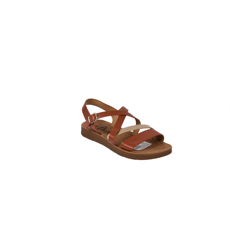 CHERRY TEENS FLAT BROWN