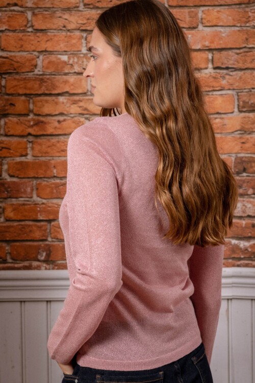 Sweater lurex Rosa