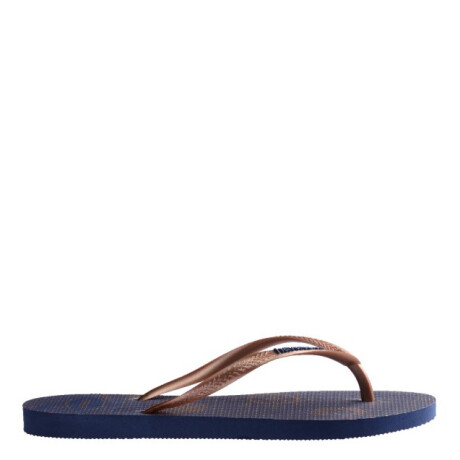 Sandalias Havaianas Slim Nautical Femenino Azul Marino