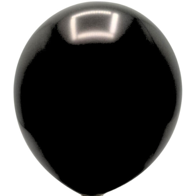 Globos X10 Tamaño R12 Negro Perlado
