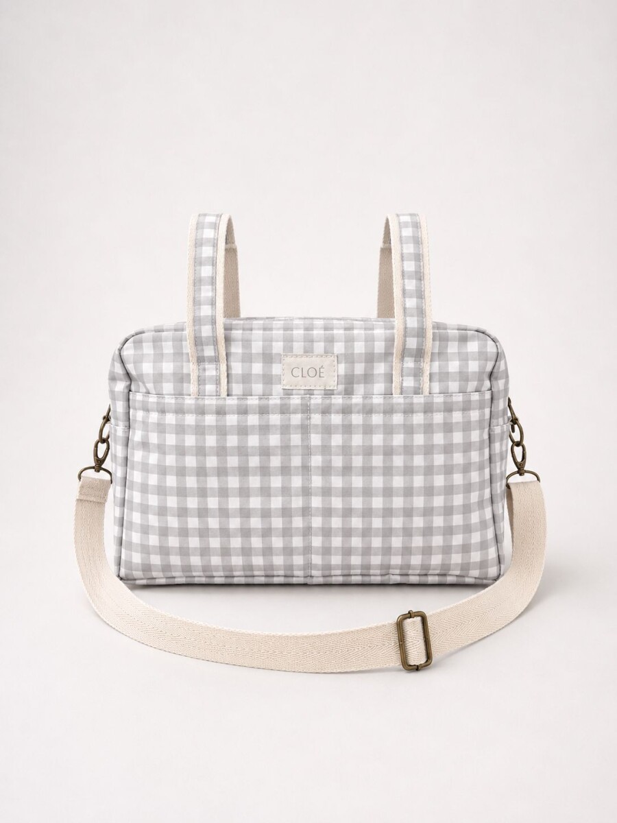 Bolso Midi - Vichy Gris 