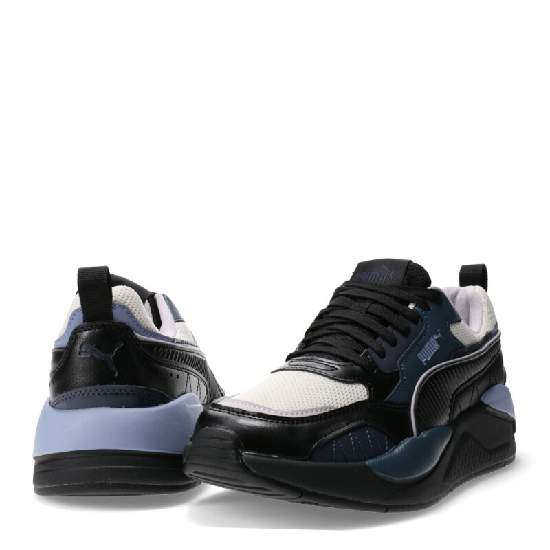 Championes de Hombre Puma X-Ray 2 Square Negro - Blanco - Azul Piedra