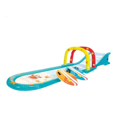INTEX TOBOGAN PISTA DESLIZANTE CON ROCIADOR + 2 TABLAS SURF Intex Tobogan Pista Deslizante Con Rociador + 2 Tablas Surf