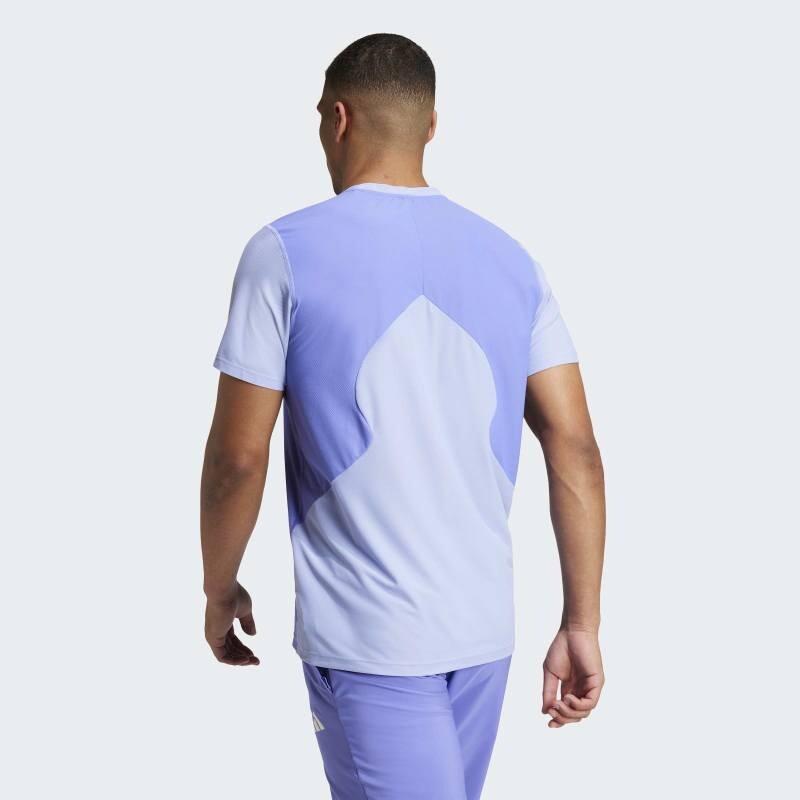 Remera Adidas Own The Run Colorblock AEROREADY Azul