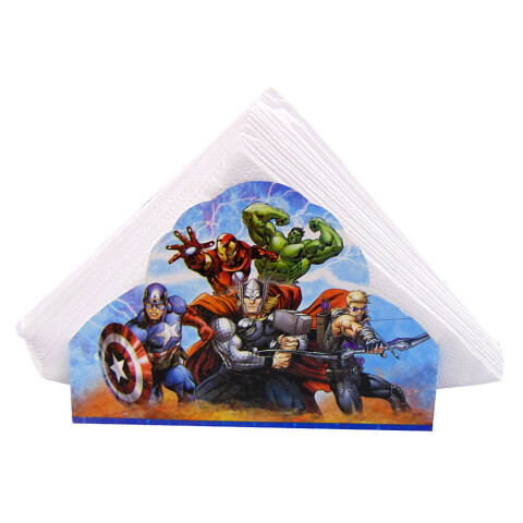 Servilletero con 15 Servilletas Avengers