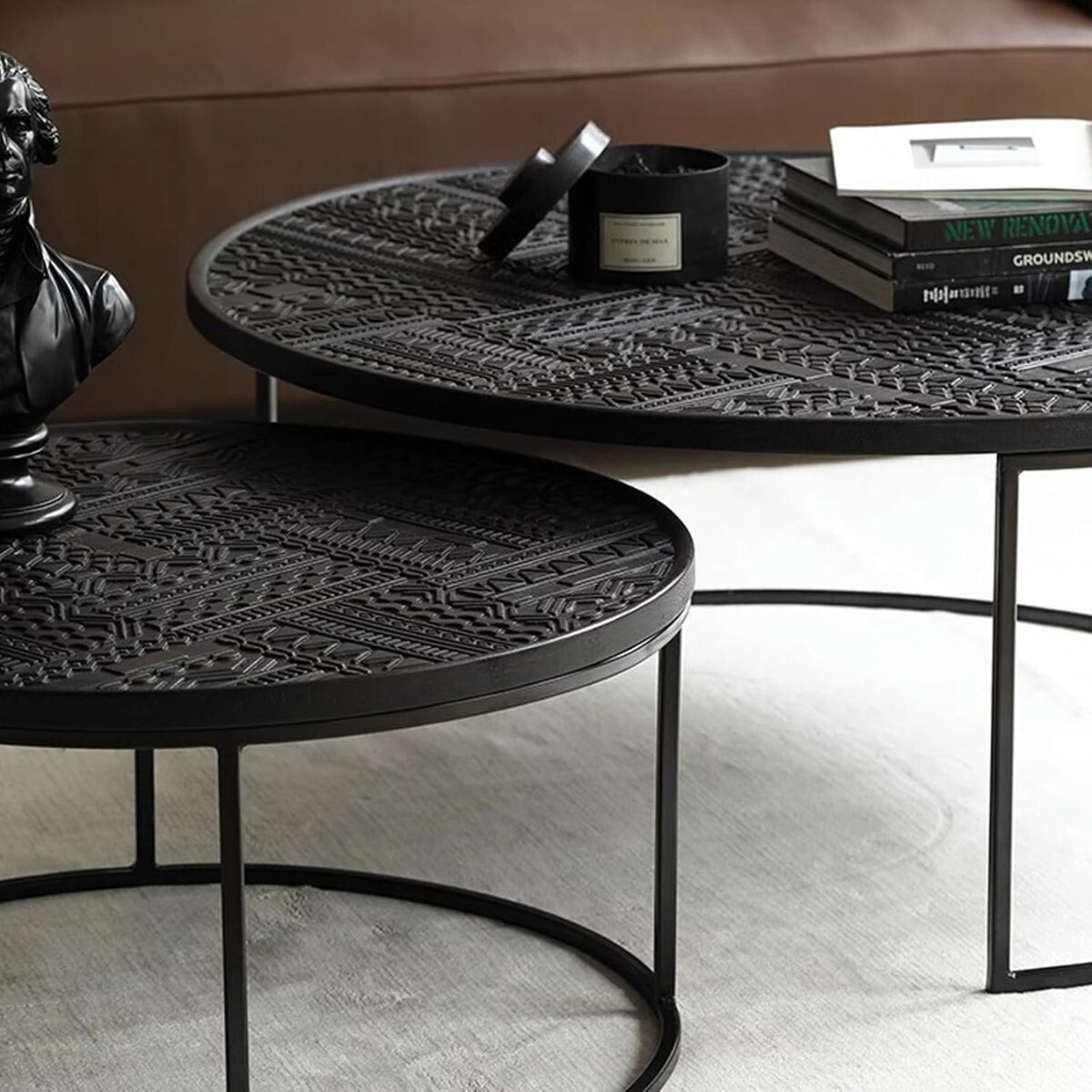 MESA DE CENTRO VOLTA Negro Medium 