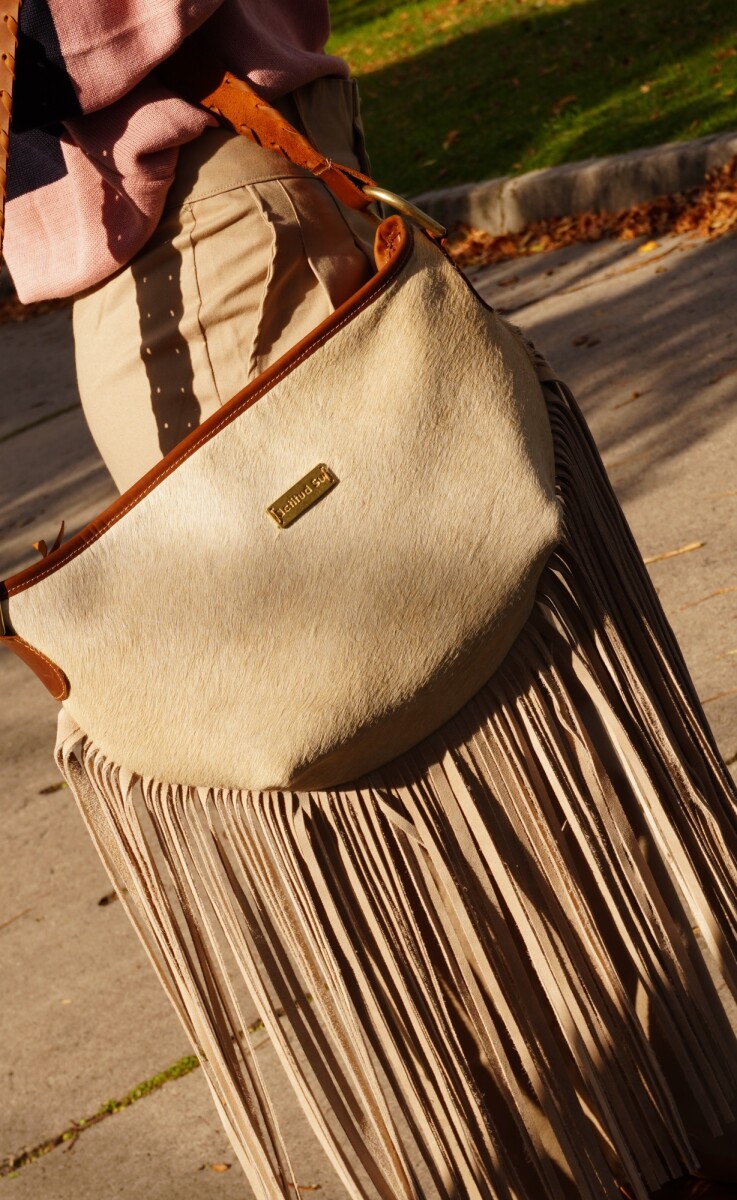 Bellaca Bag - Cowhide Liso Hielo / Topo 