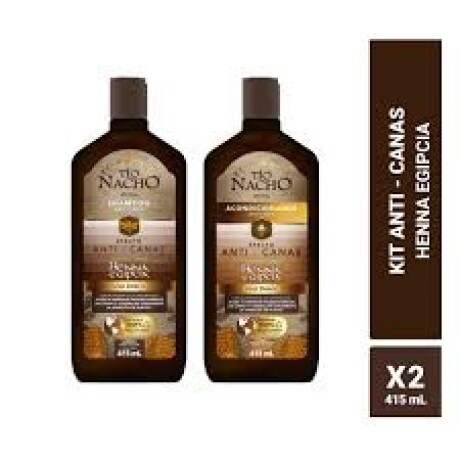 Tío Nacho Henna Anti Canas Duo Shampoo 415 ml + Acondicionador 415 ml Tío Nacho Henna Anti Canas Duo Shampoo 415 ml + Acondicionador 415 ml