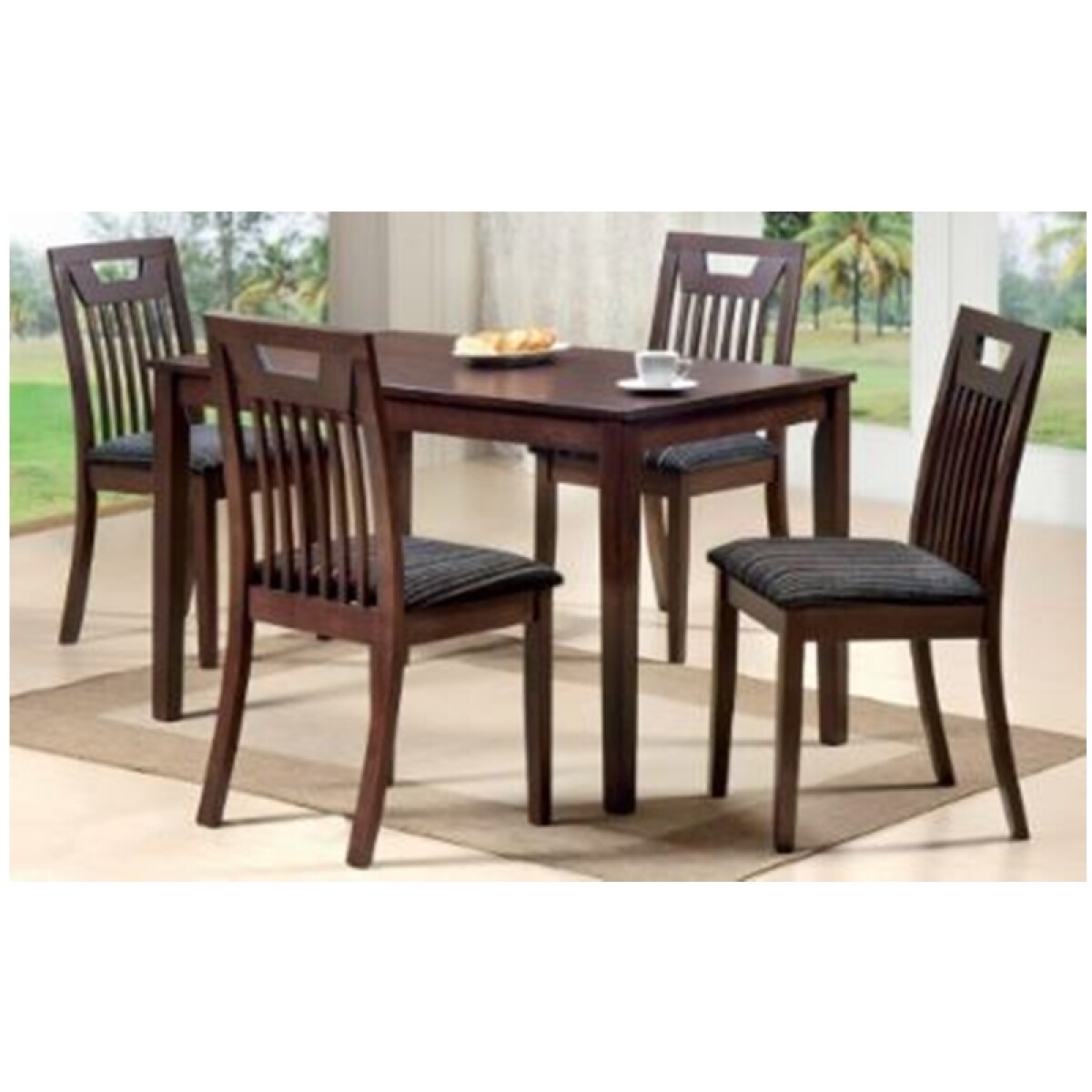 JUEGO DE COMEDOR GARDENIA MESA + 4 SILLAS 