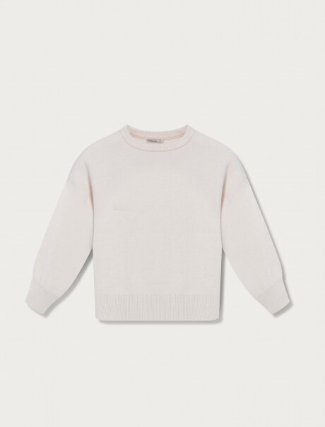 BUZO DE PUNTO INFANTIL - BLANCO BLANCO