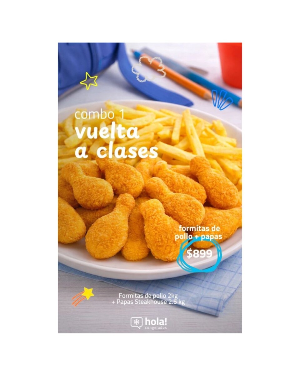 VUELTA A CLASES - PACK PEQUES - RINDE APROX 20 COMIDAS INFANTILES 