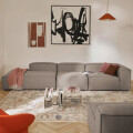 Sillón Nicole Esquinero + Respaldo + Chaise Lounge Gris