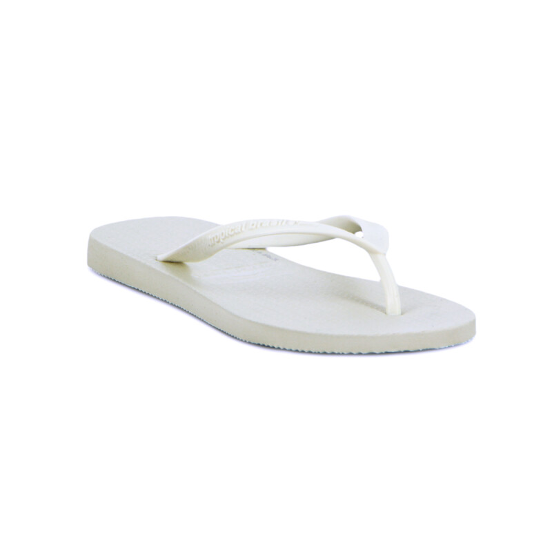 Tropical Brasil Ojota Slim Basic De Mujer - Blanco Blanco