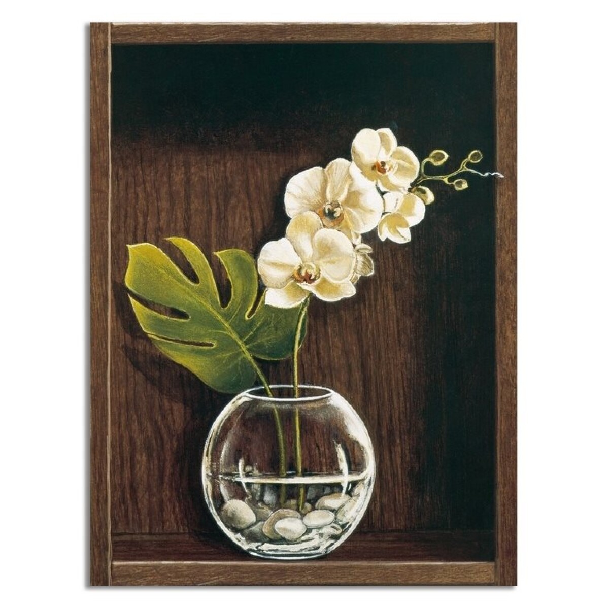 CUADRO CANVAS 30x40cm JARRÓN VIDRIO 