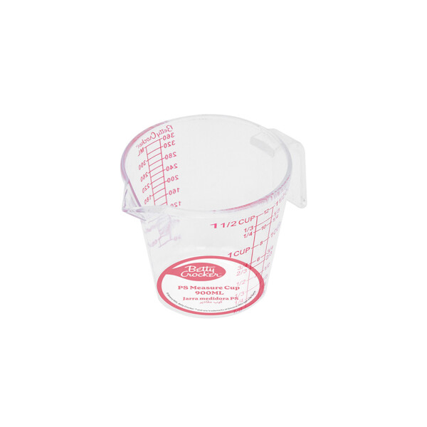 JARRA MEDIDORA DE PLASTICO BETTY CROCKER 900ML JARRA MEDIDORA DE PLASTICO BETTY CROCKER 900ML