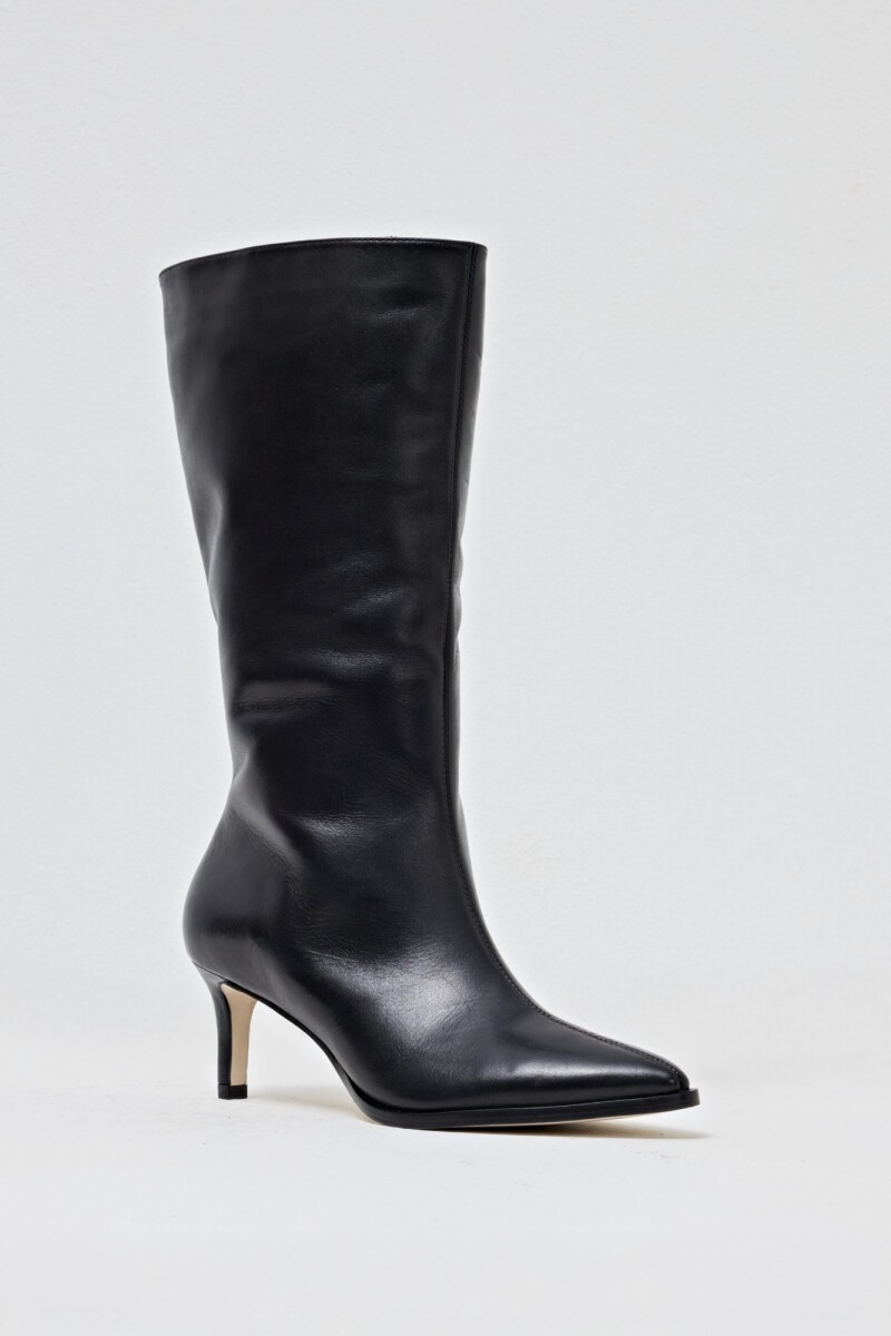 Bota de cuero Maia negro