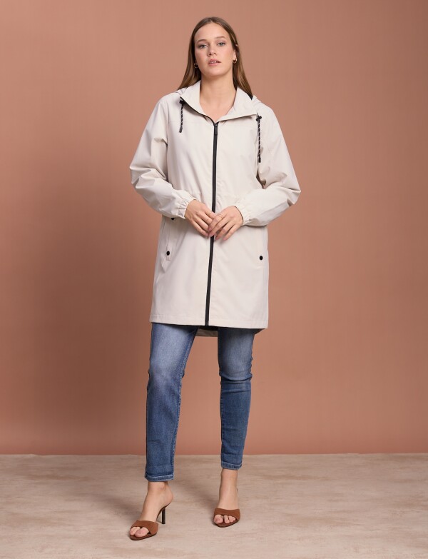 Gabardina Water Repellent BEIGE CLARO