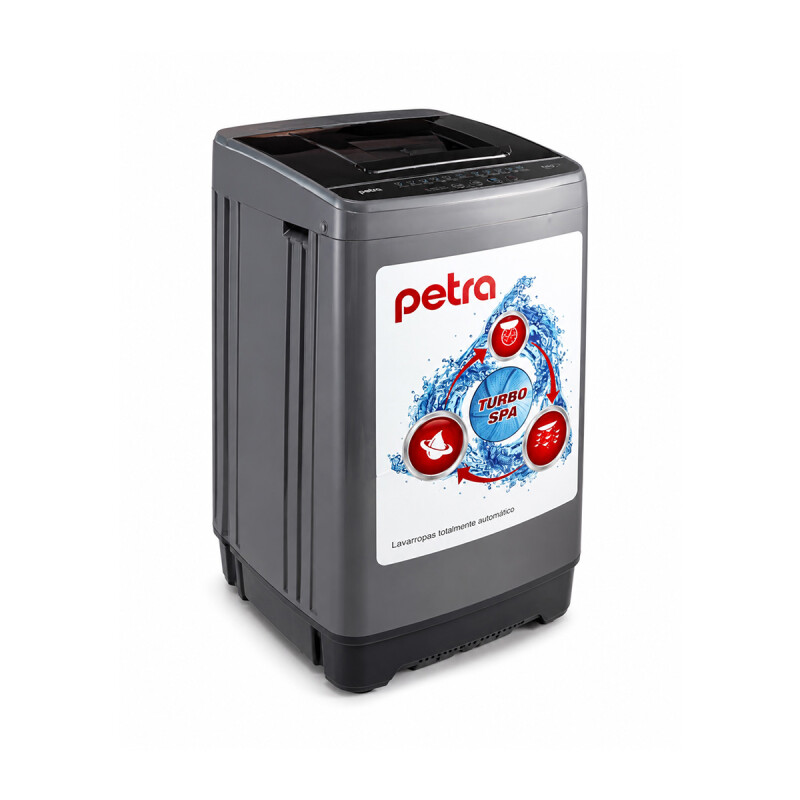 LAVARROPAS AUTOMATICO PETRA CARGA SUPERIOR 5Kg CON BOMBA GRIS Lavarropas Automatico Petra Carga Superior 5kg Con Bomba Gris