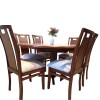 Juego de comedor mesa redonda extensible 6 sillas uñero Juego de comedor mesa redonda extensible 6 sillas uñero