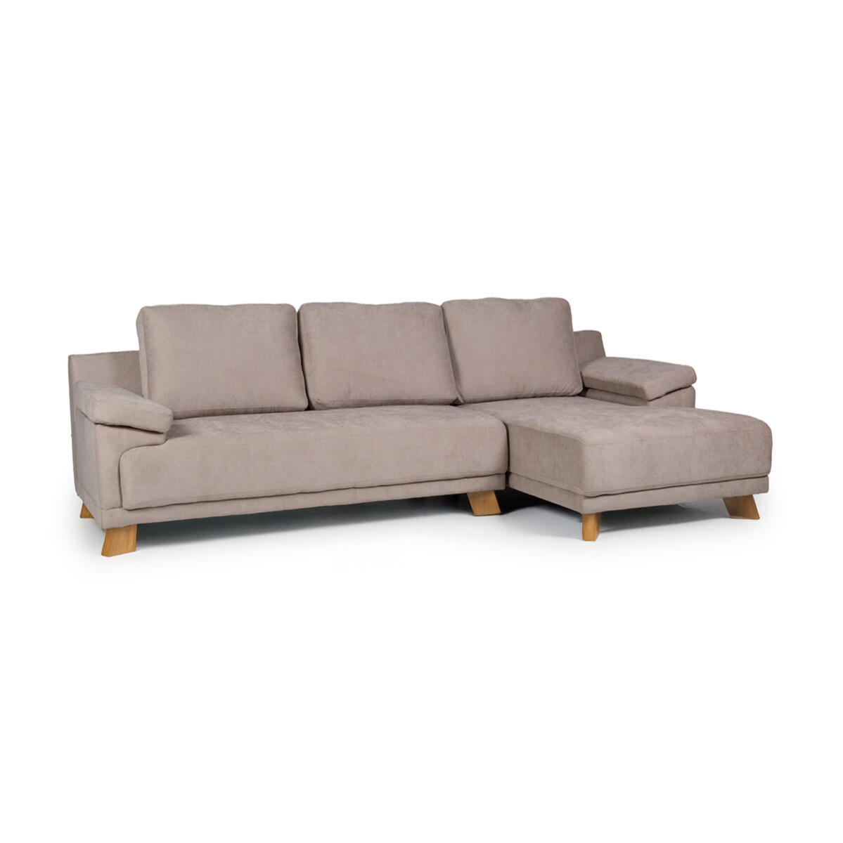 Rinconera Adalia - Tela Microfibra - Chaise derecho - 9249 (Tostado) 