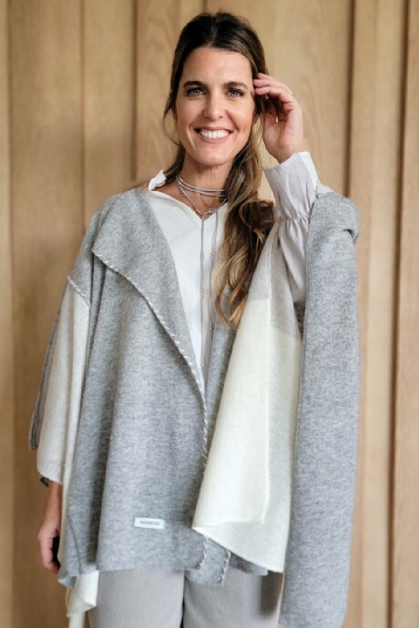 Ruana Bonn Lambswool Gris