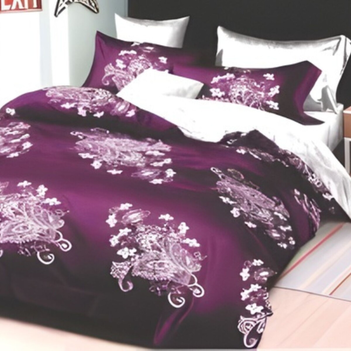 Manta Cotton Flor Glamour 2p Sommier 2.50x2.65m C/ Almohadón - 862 