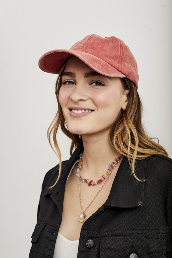 Gorra Lavada Rojo