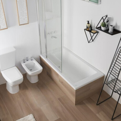 BAÑERA SIMPLE DE 140X75X40CM BLANCO BRILLO BLANCO