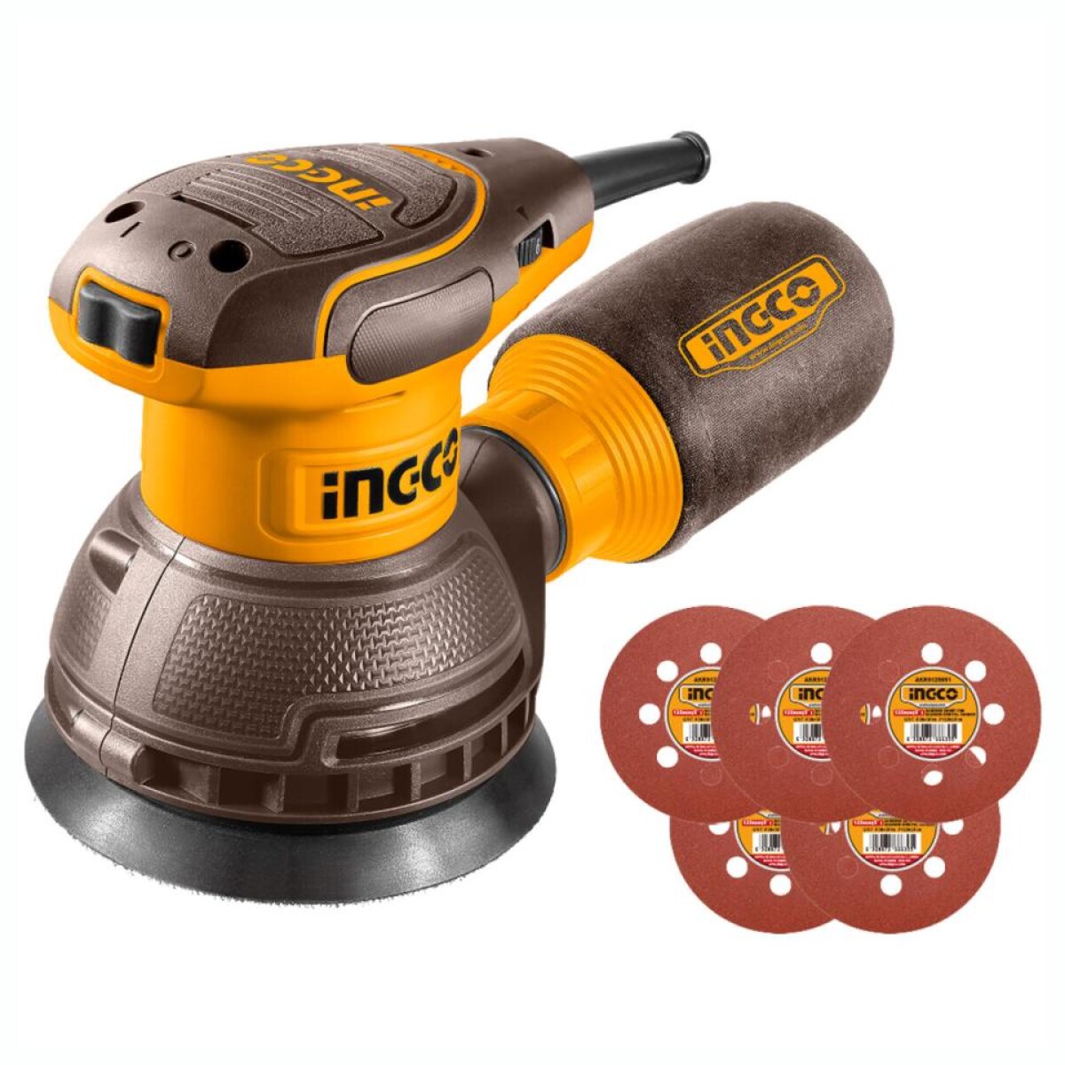Lijadora Roto Orbital INGCO RS3216 125MM 320W 