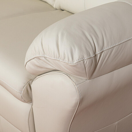 SILLÓN 2 CUERPOS CUERO NATURAL-BEIGE FLORENCIA CRUDO