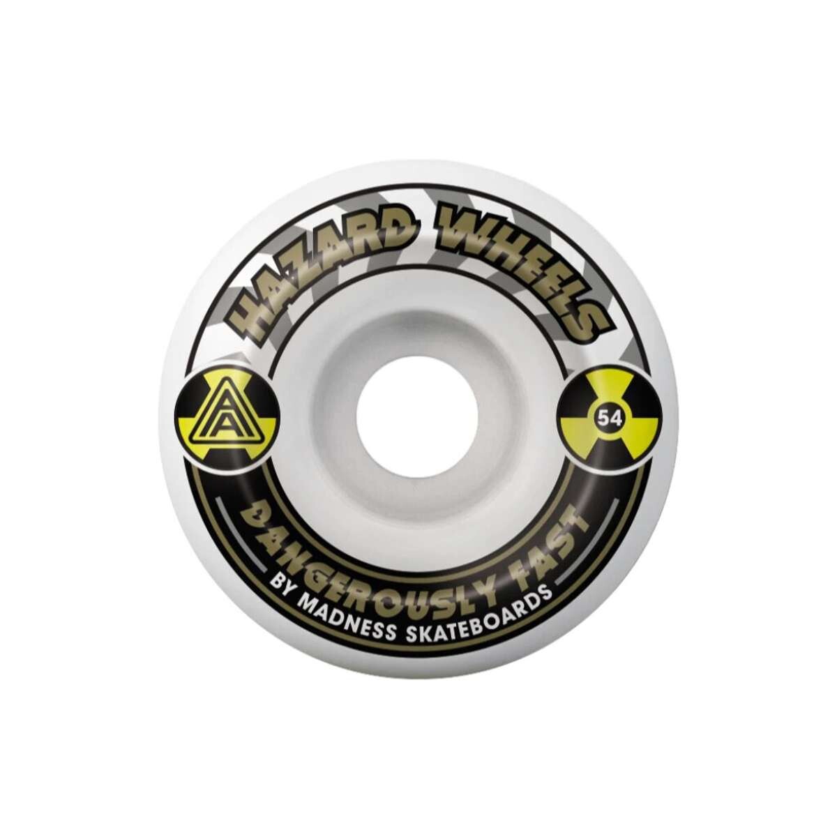 Ruedas Hazard Melt Down Radial 101A 54 mm - Blanco/Negro 