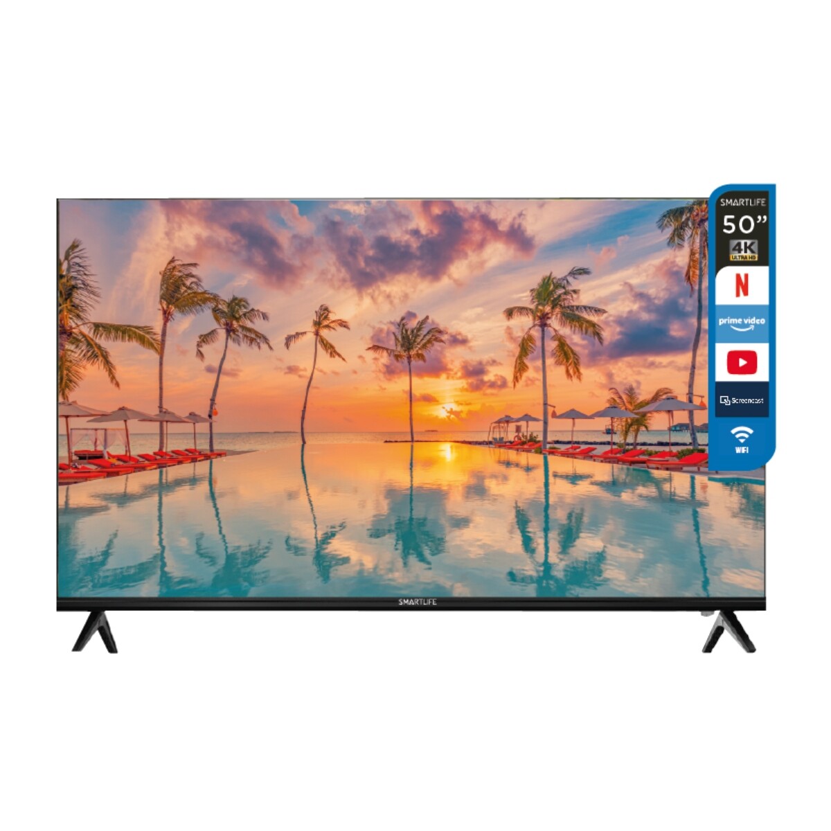 Televisor Smart Tv 50" Uhd 4k Smartlife Sltv50uhdnx24 
