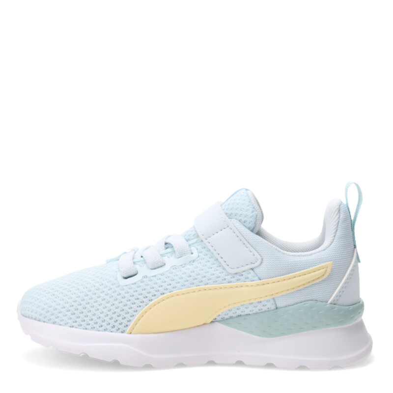 Championes Infantiles Puma Anzarun Lite Kids Celeste - Amarillo